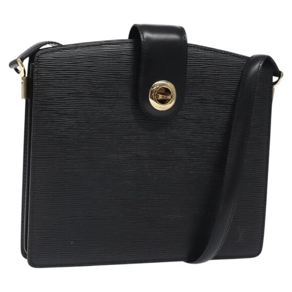 LOUIS VUITTON Epi Capuchin Shoulder Bag Black M52342 LV Auth 121872 - Picture 1 of 15